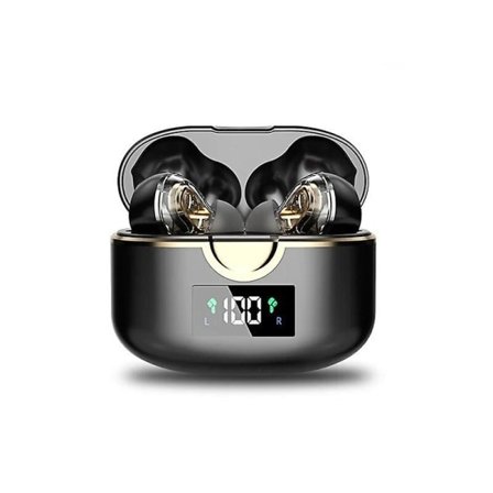 Trådløse hodetelefoner for Samsung Galaxy S22 Ultra S21 FE S22+ Bluetooth V50 Headset Sport Earbud (svart)