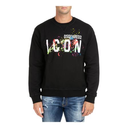 Dsquared2 - Tröjor - Svart - Herr - Storlek: M, Herr, Storlek: M