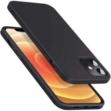 iPhone 13 Ultratynn myk, gummibelagt matt svart deksel Black