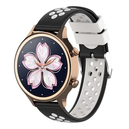 Sportarmband Samsung Galaxy Watch 5 40/44/Pro 45mm Svart/Vit