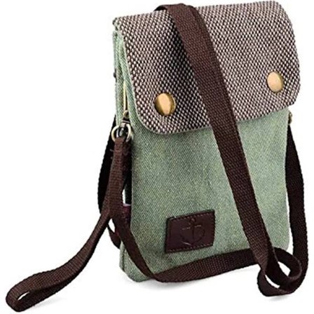 Canvas Universal Telefonväska - Axelremsväska - Mini Messenger Bag