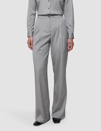 Shaping New Tomorrow - Dame - Skye Pants - Mellow Beige Herringbone - Wide Fit - Størrelse 30/30