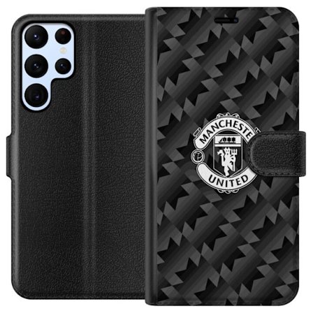 Kompatibelt Lommeboketui til Samsung Galaxy S22 Ultra 5G Manchester United FC