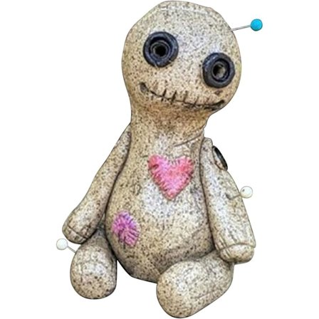 Voodoo-dukke røkelsebrenner i harpiks, røkelseholder for hjemmet