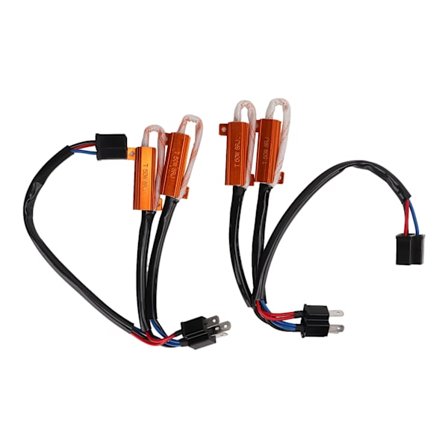 2 st H4 50W 8 Ohm LED Lastmotstånd Felfria Lampor Avkodning Felsökning