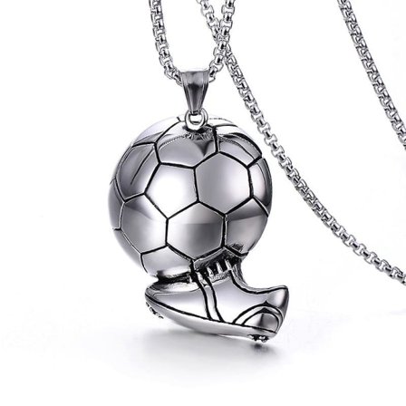 Fodbold med snørebånd, sportsfans-følelse, egnet til VM, sportskæde til mænd og drenge