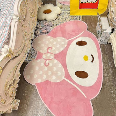 My Melody Teppe Supermykt Søtt Tegneserie Katte Soveom Tepper Myke Barneområde Tepper Kawaii Teppe Dobbeltsidig Fuzzy Teppe(f2)