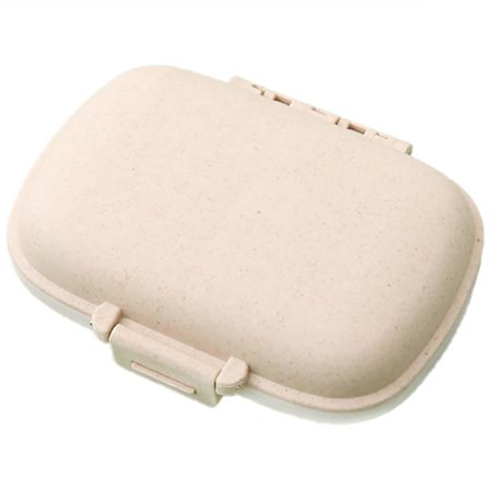 Pilleboks, Pilleorganisator, Tablettorganisator, Bærbar Medisinoppbevaringsboks, med Snap Shut Lids Design, Ugjennomsiktig Personvern, for Reise, 