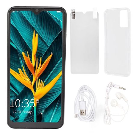 6,1 tums smartphone 3 GB RAM 32 GB ROM Dual SIM Dual Standby Fullskärm Ansiktsigenkänning Mobiltelefon Svart