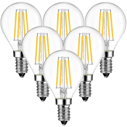 2 kpl 4W G45 E14 LED Kierrekantainen Golf Filamenttilamppu, Ei Himmennettävä, 2700K Lämmin Valkoinen