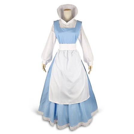 Belle-asu Kaunotar ja Hirviö Cosplay-asu Disney Belle Prinsessa Mekko Puvut Halloween Karnevaali Aikuisten Vaatteet Naisille