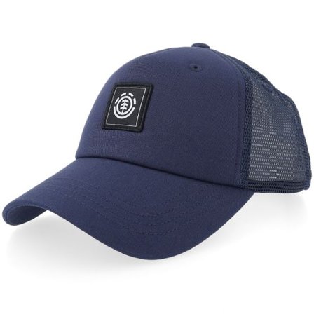 Element - Blå trucker Keps - Icon Mesh Cap Indigo A-Frame Trucker @ Hatstore