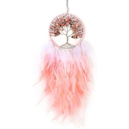 Drømmekatcher, Stor Håndlavet Fjermobil Væghængende Dekoration Soveværelse Kollegieværelse Dekoration