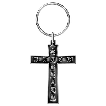 Black Sabbath Cross Enamel Nyckelring One Size Svart/Silver