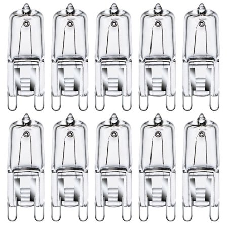 G9 Halogenlampor, 33 W (35 W), dimbara, varmvit 2800 K (10-pack)