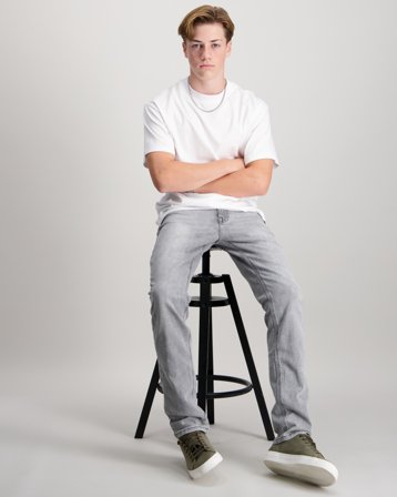 RYVLS Straight Jeans Grijs Jeans Jongens - Kids Brand Store