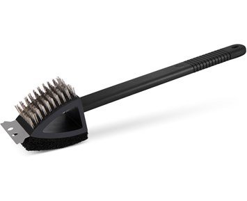 Austin and Barbeque Austin and Barbeque BBQ Brush 3 in 1 - Grillborste 3-i-1 med skrapa, borste och putssvamp