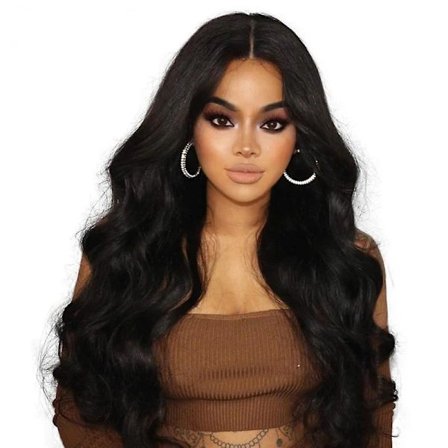 Parykk ekte hår dameparykk ekte hår body lace parykk ekte hår fo