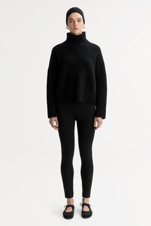 Soft Goat - Girlfriend turtleneck - Kaschmirpullover für Damen - L - Black