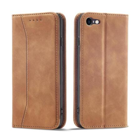 Iphone 7/8/se (2022/2020) Plånboksfodral Magnet Fancy - Brun