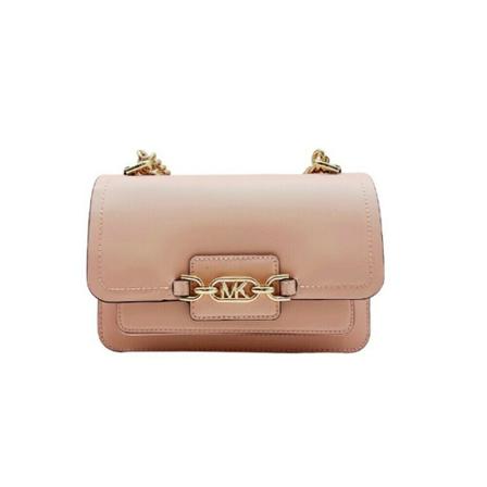 Michael Kors, Heather Faux Leather Crossbody Bag Różowy, Kobieta, Rozmiar: ONE Size