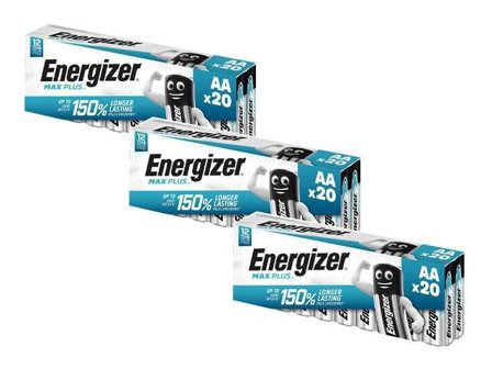 Energizer Batteri Max Plus AA 20/fp 3-för-2 - Lyreco - Kontorsmaskiner - Batterier - AA