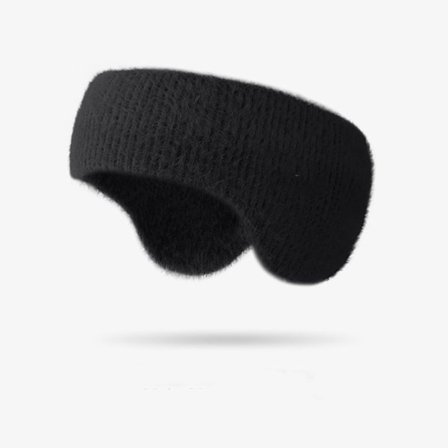 #(Svart) Öronmuffar - Huvudband för optimalt öronsskydd under jogging#