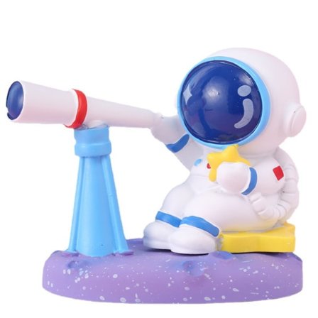 IC Happy Planet Blind Box Kreativ Rymdman Astronaut Blind Box Dockspel Figur (Happy Planet Hela Boxen med 4 Set)