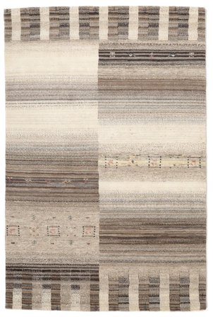 Gabbeh Loribaft Rug 121X183 Brown/Beige Wool, India