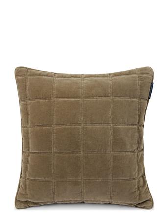Quilted Cotton Velvet Pillow Cover Home Textiles Cushions & Blankets Cushion Covers Ruskea Lexington Home