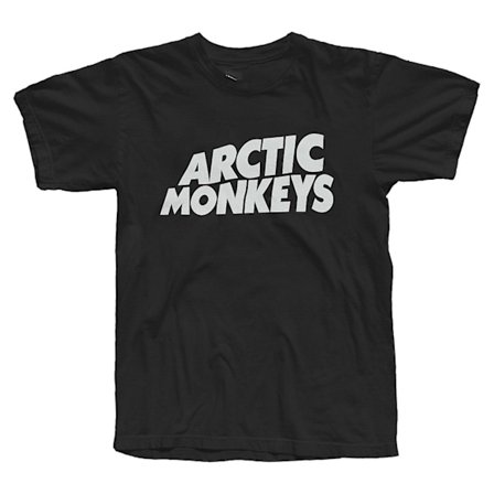 Arctic Monkeys 'CLASSIC LOGO' SVART T-SHIRT