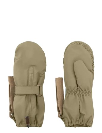 MINI A TURE Matcesar Fleece Lined Mittens - Khaki green - 6-12M