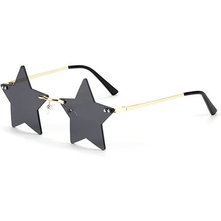 Rimless Star Solglasögon Dammode Solglasögon Herr Par