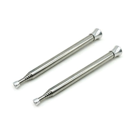 2 stk. rustfrit stål blæserør ildrør udendørs madlavning bærbar teleskopisk blæserør ildrør overlevelse