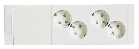 MP bolagen AUD12-214 Vegguttak 2-veis, Strømbrytere & vegguttak