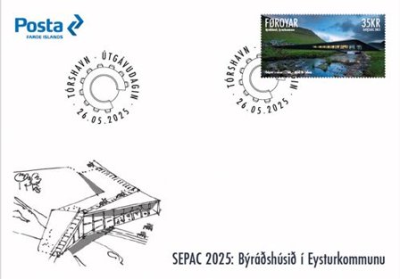 Færøerne - SEPAC 2025 Arkitektur - Førstedagskuvert