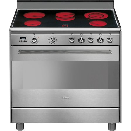 Smeg Spis 90 cm SCD91CMX9 Glaskeramikhäll Rostfritt | Vitvaror > Spisar | Bagaren och Kocken