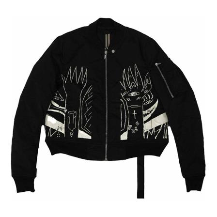 Rick Owens Bomber Jakke Sort, Herre
