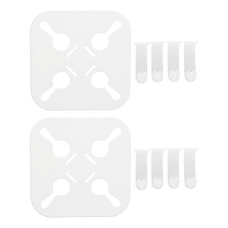 2 st Anti-trassel Tvättmaskin Gadget PP Snabbtorkande Fyrkantig Anti-trassel Lakan Tvättborttagare för Tvättmaskin Torktumlare