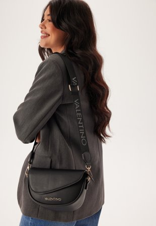 Valentino Piper Flap Bag Nero Klær