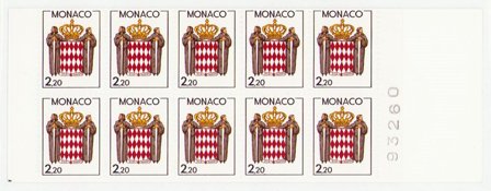 Monaco 1987 - YT C1 (10x 1613) - Postfrisk hæfte