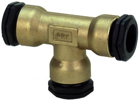 TA 3004048082 PEM-kobling metall, T-rør, plast-plast-plast 32 mm, Installasjon