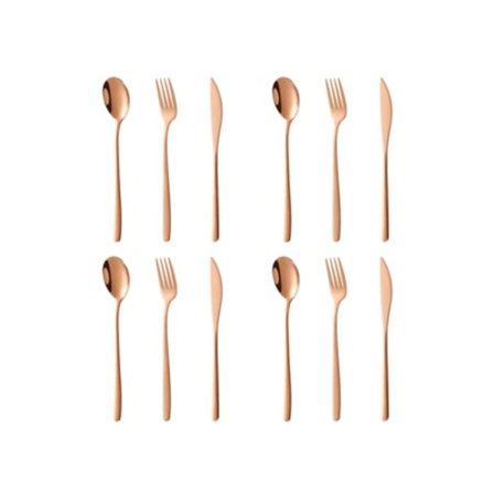 12-delars bestickset (knivar, gafflar och skedar) för 4 personer - TRUYUETY