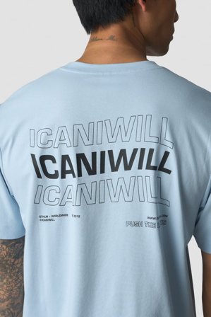 ICANIWILL - Everyday Cotton T-shirt Print Arctic Blue - Herren - ICIW