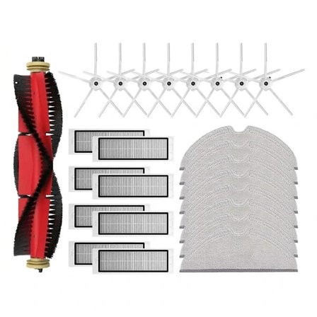 Rullesidebørste Filter Mopp Tilbehør for S5 / S5 Max / S6 / S6 MaxV / S6 Pure / E4 / E5 / S51/S52/S55