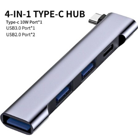 4 IN 1 USB 3.0 Dockningsstation PD Charging Splitter OTG Adapter