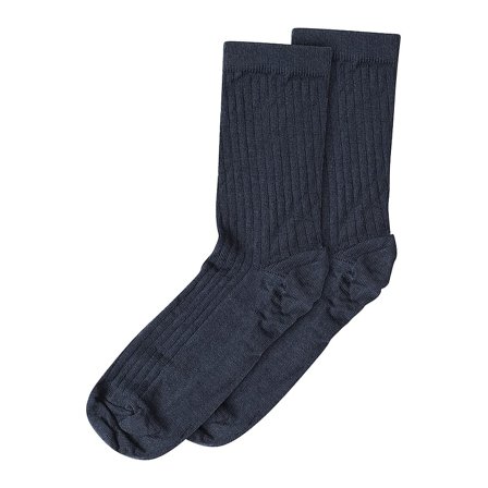 mp Woman Uld Rib Strømper Navy 40-42, Tøj & Bolig, Ankelsokker, Damesokker