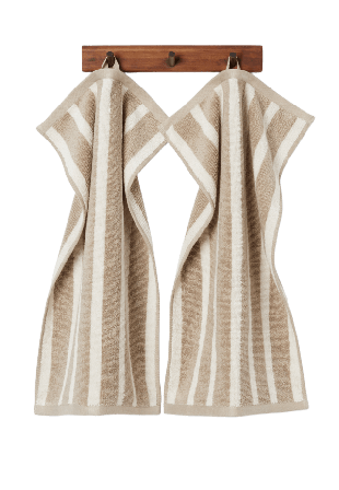 Åhléns Home Gästhandduk HELLE 30x50 cm, 2-pack Badrumstextilier Beige ONESIZE