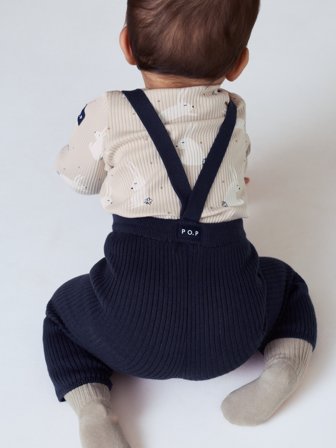 Strikket selebukse - 62 - barneklær - blue - Polarn O. Pyret