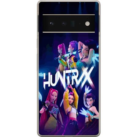 Kompatibelt Mobilskal till Google Google Pixel 6 Pro Kpop-inspirerad Huntrixgrupp färgstark scenillustration med tjejstyrka-estetik och neonljus